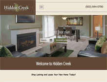 Tablet Screenshot of hiddencreekcr.com